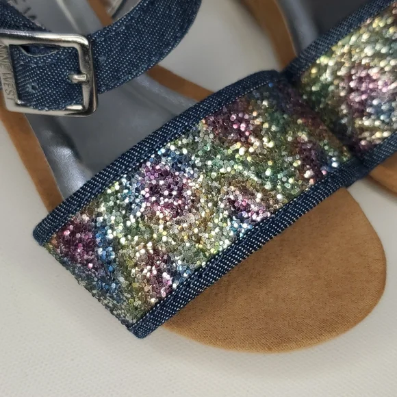 Brand new Nine West Girls Glittery sandals - Picture 3 of 11